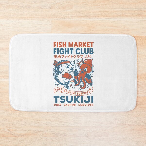 Item preview, Fish Market Fight Club designed and sold by BeetleDots.