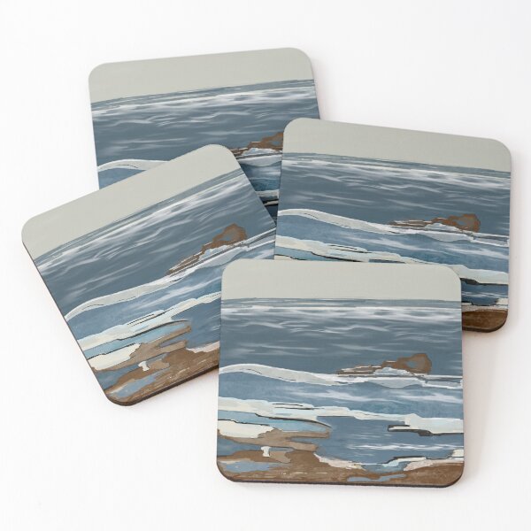Item preview, Landscape of the sea coast. Abstract digital illustration for your design. designed and sold by TaniaArtDesign.