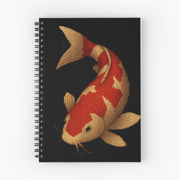 Item preview, Koi Fish - Pixel Art - 8bit graphics 16bit graphics - Retro Fish Art - Kōhaku KoiFish designed and sold by Kabuji Store.