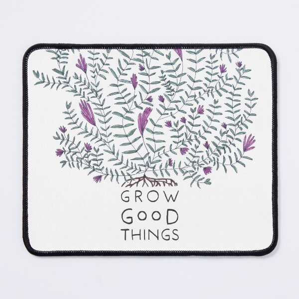 Item preview, Grow Good Things | Hand Drawn Botanical Positive Quote Design designed and sold by Millefolia Design .