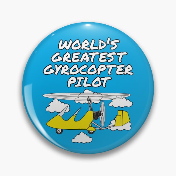 Item preview, World's Greatest Gyrocopter Pilot, Autogyro Aviation Enthusiast Funny (Yellow) designed and sold by doodlerob.