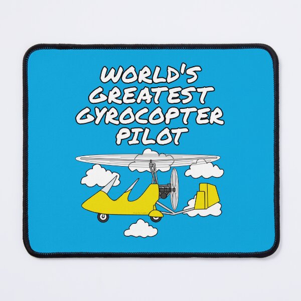 Item preview, World's Greatest Gyrocopter Pilot, Autogyro Aviation Enthusiast Funny (Yellow) designed and sold by doodlerob.
