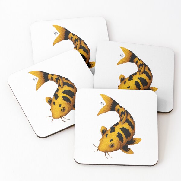 Item preview, Koi Fish - Pixel Art - 8bit graphics 16bit graphics - Retro Fish Art - Bekko KoiFish designed and sold by Kabuji Store.