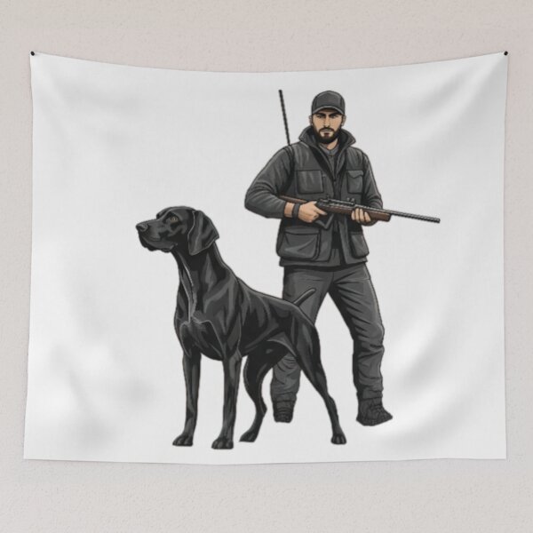 Item preview, CUTE BLACK HUNTING DOG  designed and sold by Obinne.
