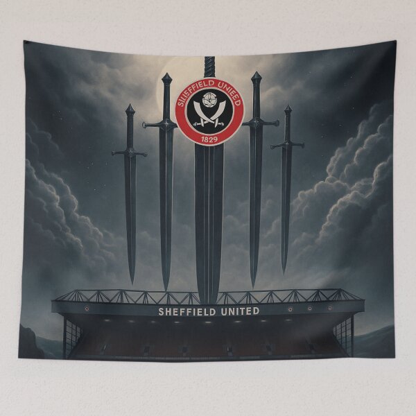 Item preview, Sheff United Blades' Moonlit Arena phone case designed and sold by Final Whistle Art.