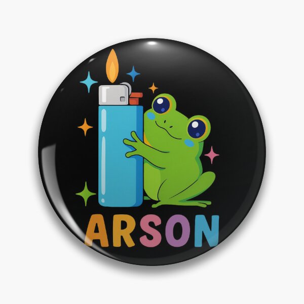 Item preview, Chaotic Frog and Lighter – Cute Arson Meme Frog Art designed and sold by haitrieuic96.