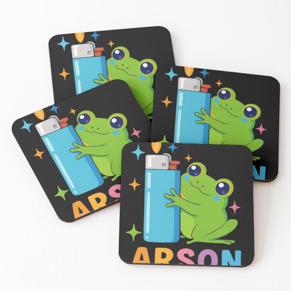 Item preview, Chaotic Frog and Lighter – Cute Arson Meme Frog Art designed and sold by haitrieuic96.
