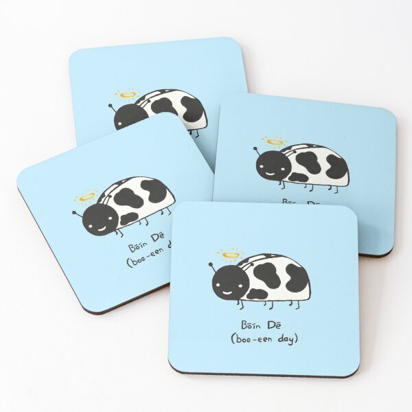 Item preview, Bóín Dé - Irish Language Ladybird God's Little Cow Angel Pun - Ireland Gaelic designed and sold by harrifangs.
