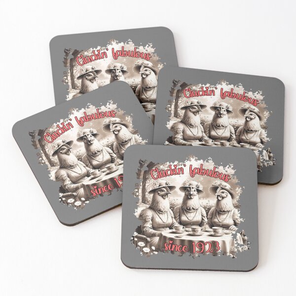 Item preview, Chicken Social Circle – Cluckin’ Fabulous Since 1923 (Sepia Vintage Art) designed and sold by TestudoDesign.