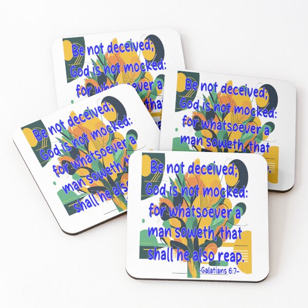 Item preview, Galatians 6:7 Bible Verse Quote – Inspirational Christian Scripture Typography Design designed and sold by Kalandrakas Online.