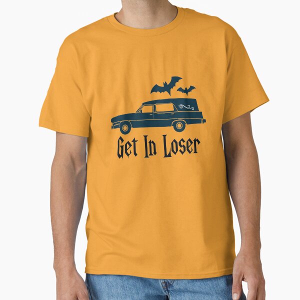 Item preview, Get In Loser - Spooky Hearse Halloween Design designed and sold by Colorful-Garden.