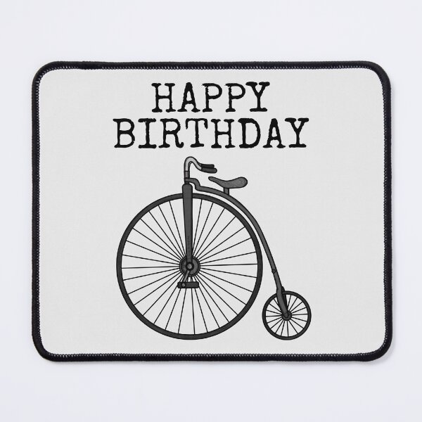 Item preview, Penny Farthing Bicycle, Happy Birthday, Cyclist Funny designed and sold by doodlerob.