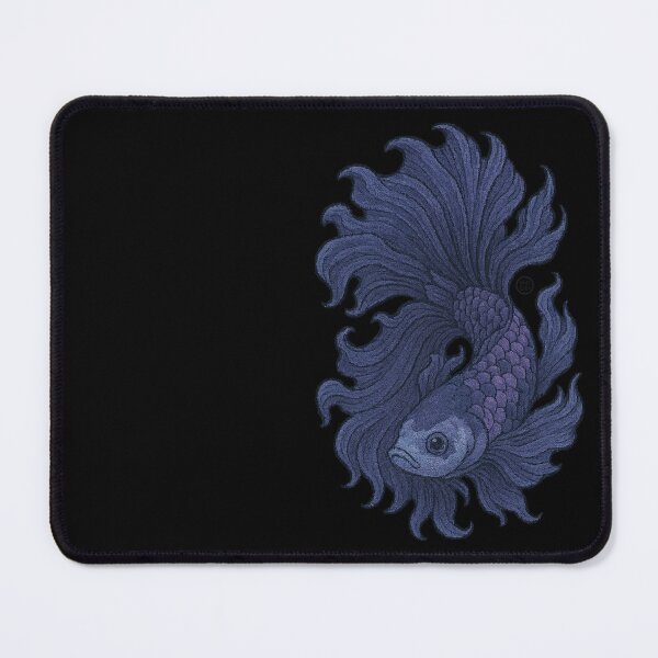 Item preview, Betta Fish Art - Japanese Inspired Art - Siamese fighting fish - Purple Betta designed and sold by Kabuji Store.