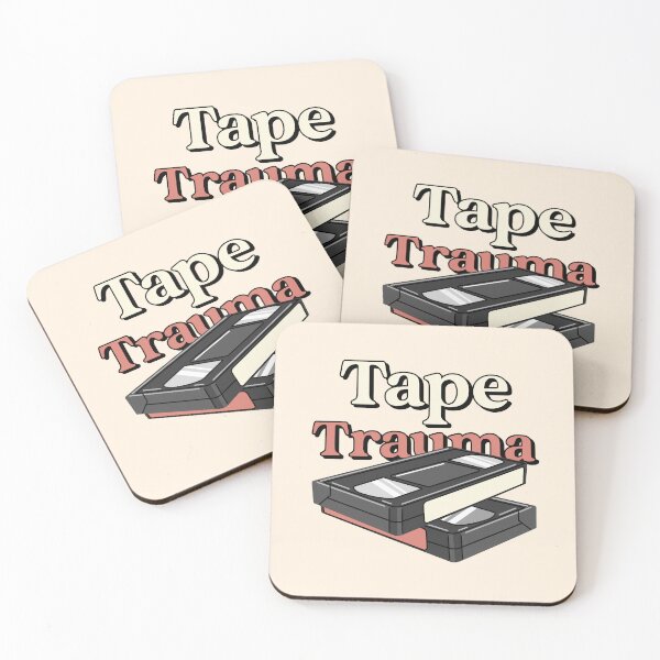 Item preview, TAPE TRAUMA Stacked VHS Cassettes With Retro Colors For Nostalgic Fans designed and sold by The Sun Brings Light.