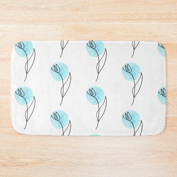 Item preview, Blue Line Art Tulip designed and sold by PaintingPositives.