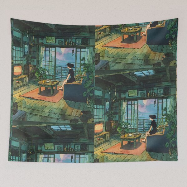 Item preview, Peaceful Lofi Cozy Indoor designed and sold by bapupa.