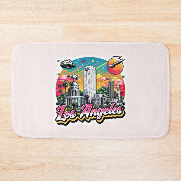 Item preview, Los Angeles Illustration With Iconic Landmarks designed and sold by Aise06.