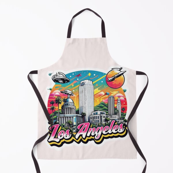 Item preview, Los Angeles Illustration With Iconic Landmarks designed and sold by Aise06.