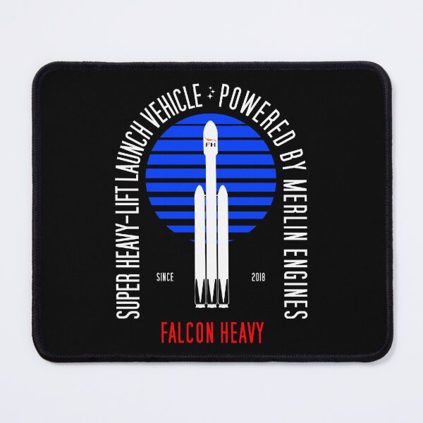 Artikelvorschau, SpaceX Falcon Heavy. Powered by Merlin Engines. Since 2018 (Washed and Worn) entworfen und verkauft von BGALAXY.