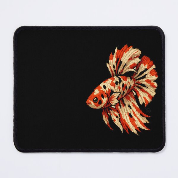 Item preview, Betta Fish Art - Japanese Inspired Art - Siamese fighting fish - Calico Koi Betta designed and sold by Kabuji Store.
