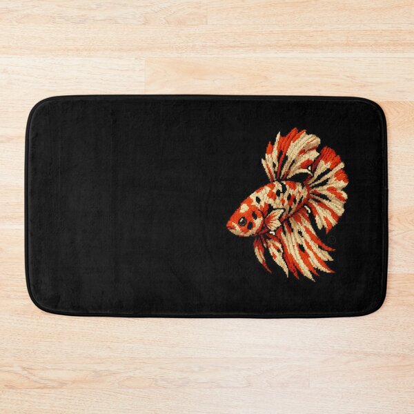 Item preview, Betta Fish Art - Japanese Inspired Art - Siamese fighting fish - Calico Koi Betta designed and sold by Kabuji Store.