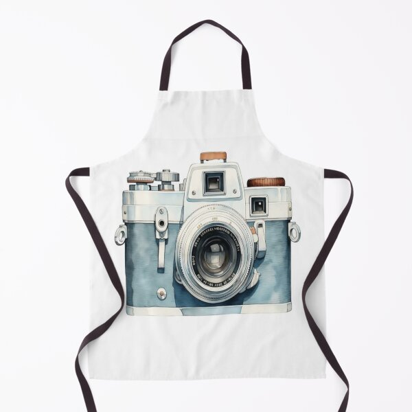 Item preview, handmade drawing of classic charm old soul camera design designed and sold by NivyasArtistry.