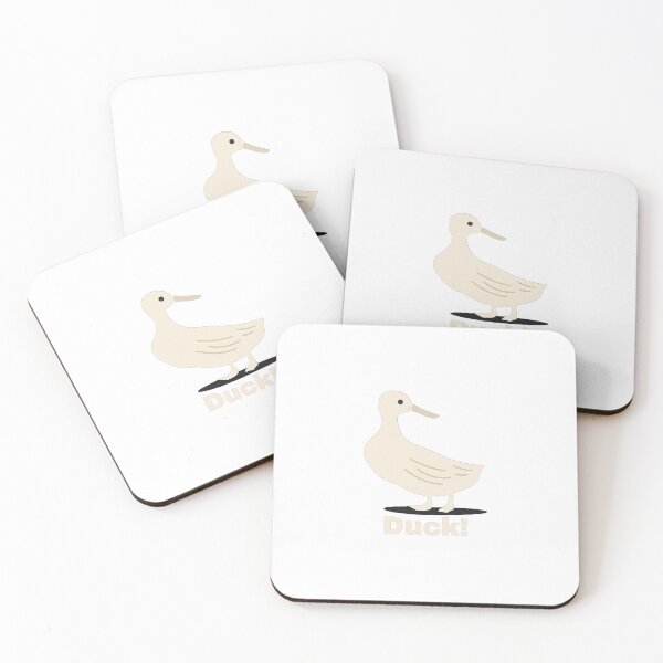 Item preview, Quirky Minimalist Duck – Funny Duck Illustration designed and sold by SilentDrift.