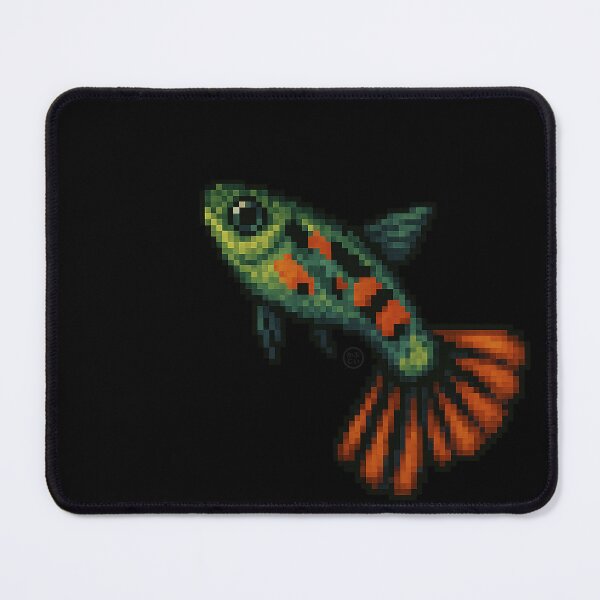 Item preview, Guppy Endler Fish - Pixel Art - 8bit graphics 16bit graphics - Retro Fish Art designed and sold by Kabuji Store.