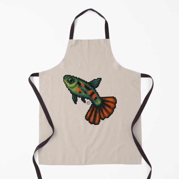 Item preview, Guppy Endler Fish - Pixel Art - 8bit graphics 16bit graphics - Retro Fish Art designed and sold by Kabuji Store.