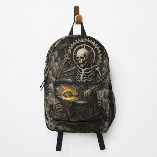 Item preview, Skeleton Blacksmith Forge Skull Horror designed and sold by Shoot-The-Moon.