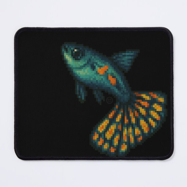 Item preview, Guppy Fish - Pixel Art - 8bit graphics 16bit graphics - Retro Fish Art - Mosaic Guppy designed and sold by Kabuji Store.