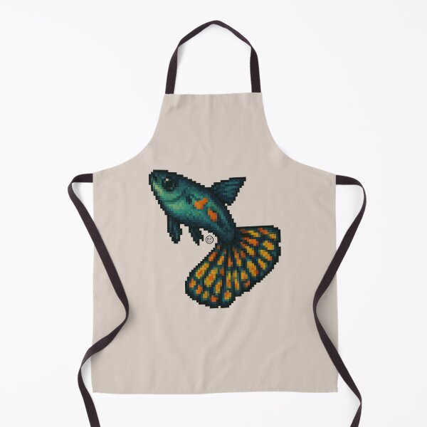 Item preview, Guppy Fish - Pixel Art - 8bit graphics 16bit graphics - Retro Fish Art - Mosaic Guppy designed and sold by Kabuji Store.