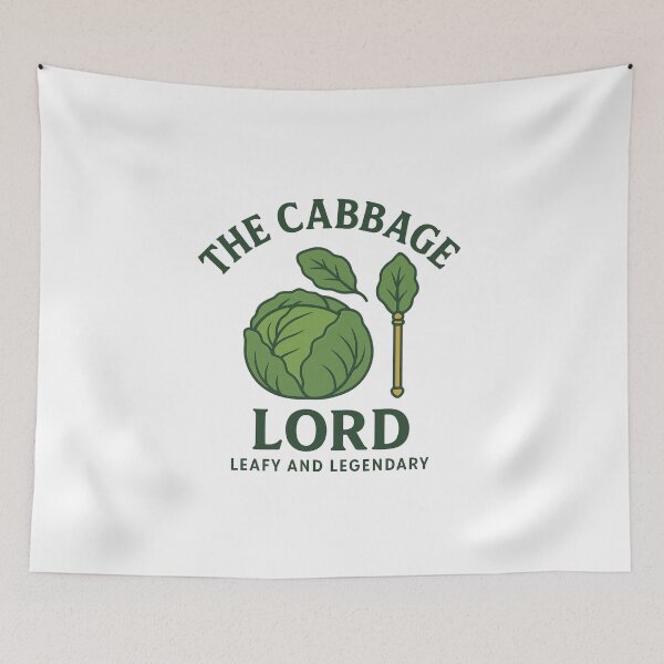 Item preview, The Cabbage Lord – Leafy and Legendary Veggie Royalty designed and sold by VeroChaos.