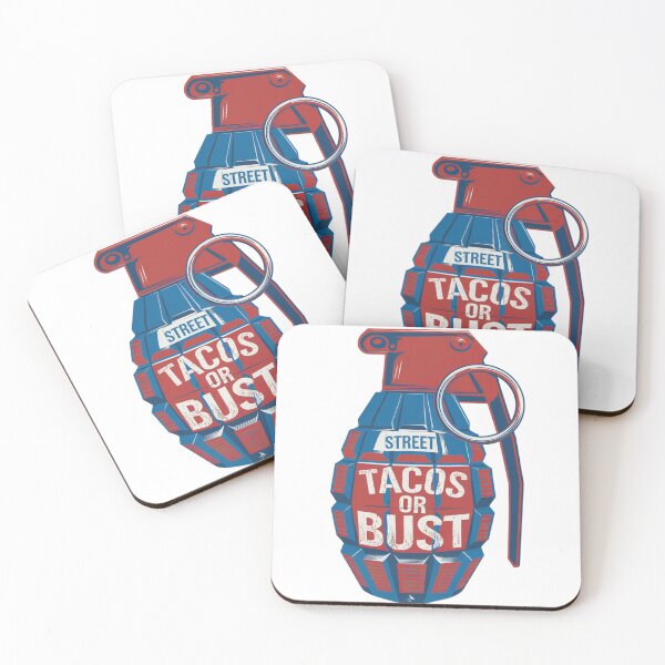 Item preview, Street Tacos or Bust – Patriotic Grenade Taco Design designed and sold by ScissortailOKC.