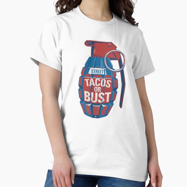 Item preview, Street Tacos or Bust – Patriotic Grenade Taco Design designed and sold by ScissortailOKC.