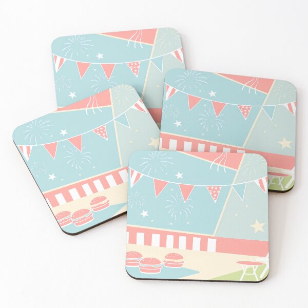 Item preview, Abstract Patriotic Celebration with Burgers designed and sold by ART ATTACK ZONE.