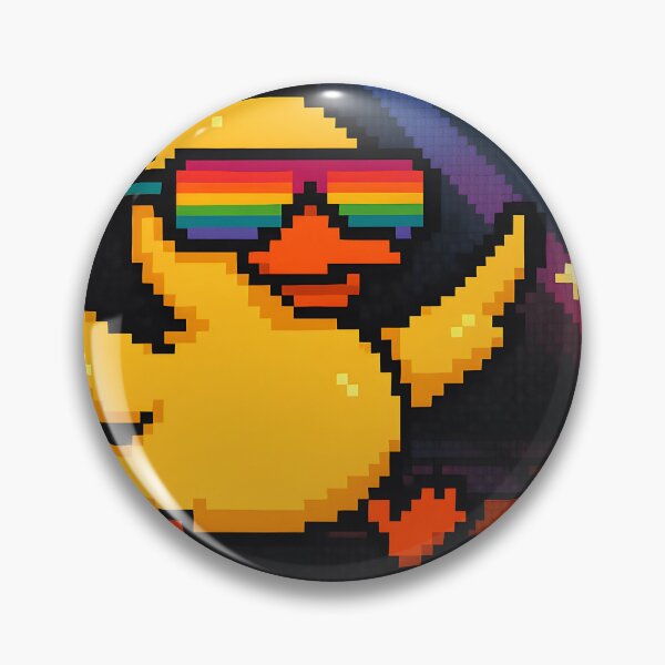 Item preview,  Funny Dancing Duck Pixel Art designed and sold by SassyArtistry.