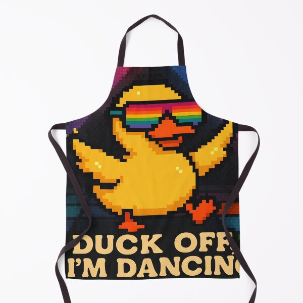 Item preview, Funny Dancing Duck Pixel Art designed and sold by SassyArtistry.