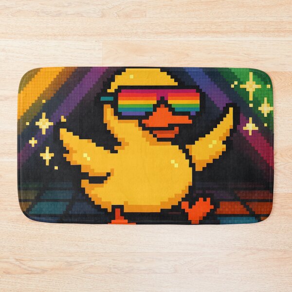Item preview,  Funny Dancing Duck Pixel Art designed and sold by SassyArtistry.