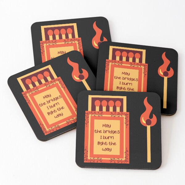 Item preview, May the Bridges I Burn Light the Way – Bold Self-Empowerment Quote Design designed and sold by VirtualPalette.