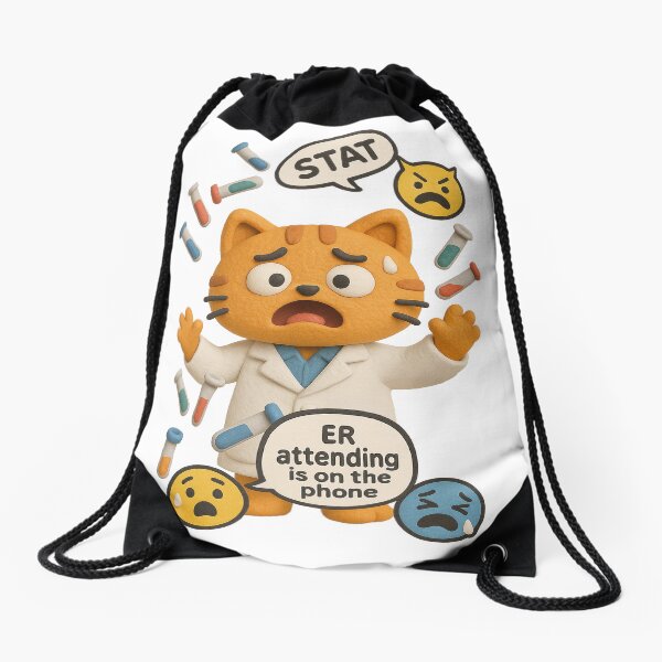 Item preview, Clinical Lab Tech Cat Running So Many Tests designed and sold by KeeganCreations.