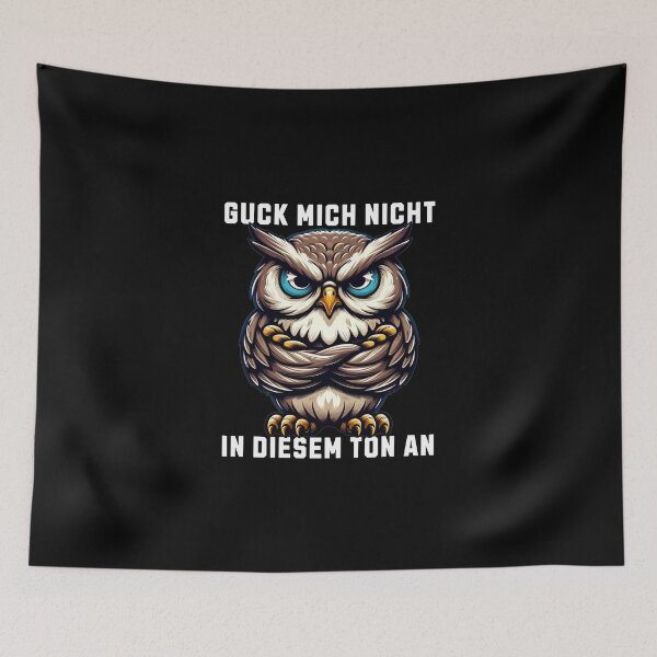 Item preview, Don't look at me in that tone! Grumpy Owl designed and sold by MEMES-GER.