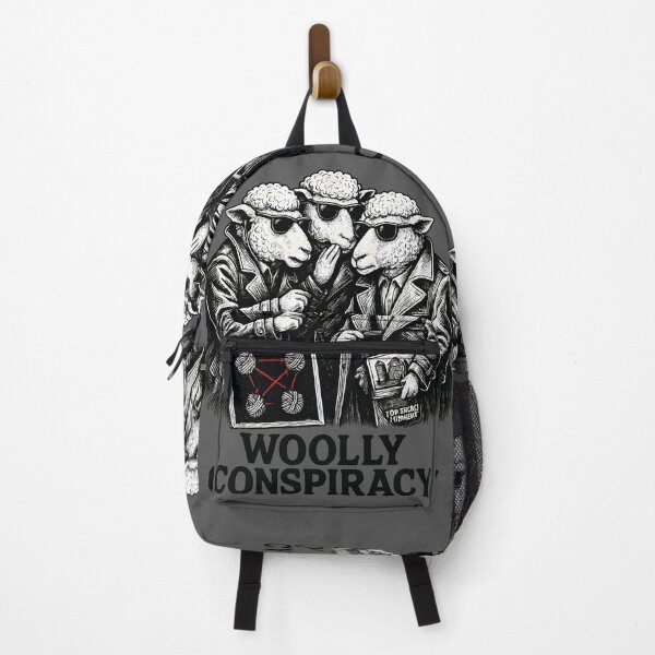 Item preview, Knitting Sheep Conspiracy Dark Humour designed and sold by Shoot-The-Moon.
