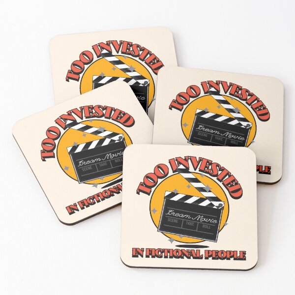 Item preview, Too Invested in Fictional People Movie Clapperboard with Orange Circle and Stars designed and sold by The Sun Brings Light.