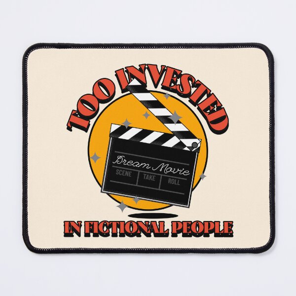 Item preview, Too Invested in Fictional People Movie Clapperboard with Orange Circle and Stars designed and sold by The Sun Brings Light.