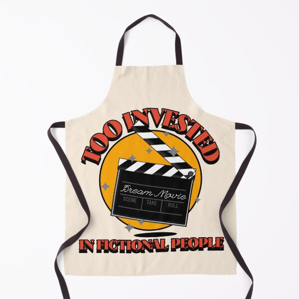 Item preview, Too Invested in Fictional People Movie Clapperboard with Orange Circle and Stars designed and sold by The Sun Brings Light.