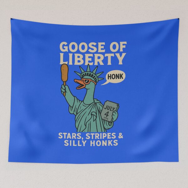 Item preview, Goose of Liberty – Stars, Stripes, and Silly Honks Design designed and sold by ScissortailOKC.