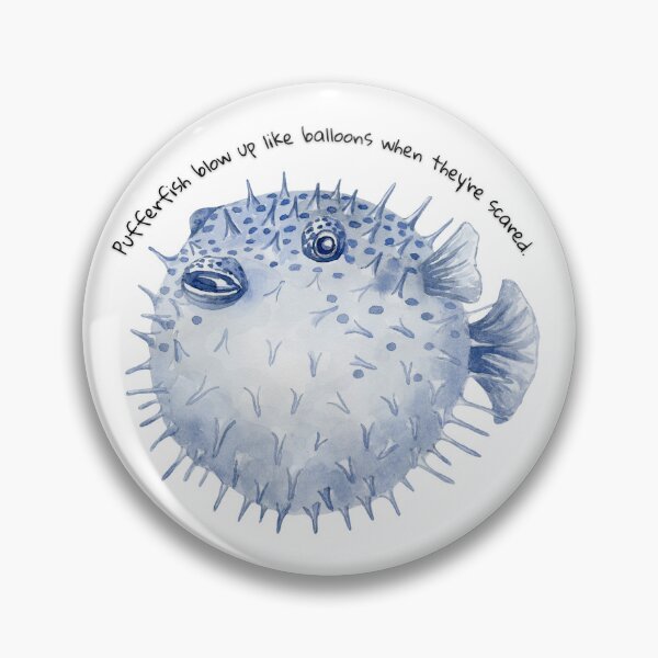 Item preview, “Scaredy Pufferfish” – Inflated with Fear and Cuteness designed and sold by doniaabraham.