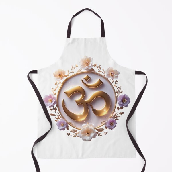 Item preview, Golden Om in Bloom – Sacred Peace in Every Detail designed and sold by EightMustangs.