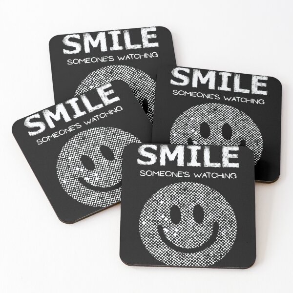 Item preview, SMILE Someone's Watching -  Humourous Grunge Smiling Retro Face | Someone’s Watching - Sarcastic Funny designed and sold by Cree8if.